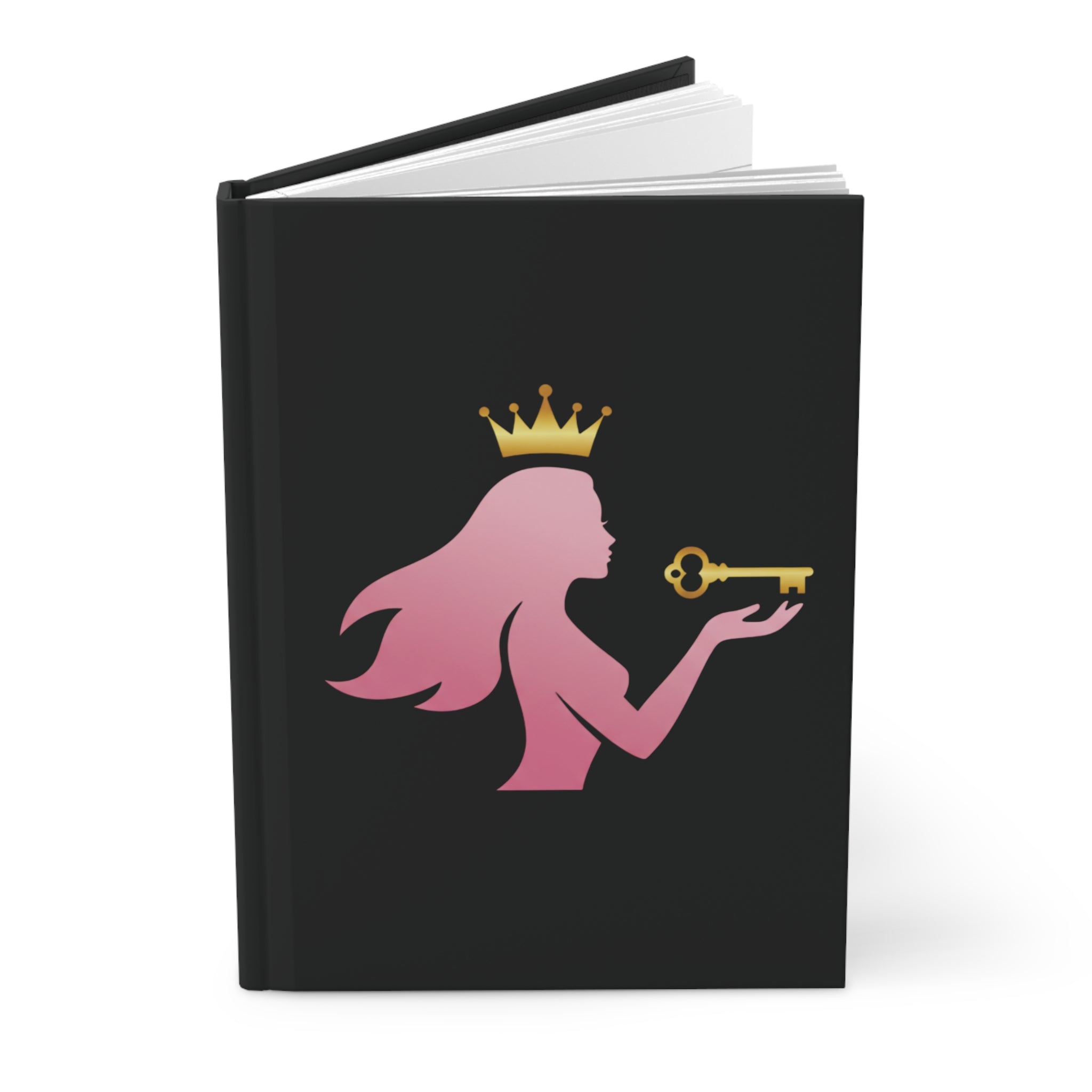 Princess Silhouette Journal — 'Key to My Kingdom' Hardcover Notebook
