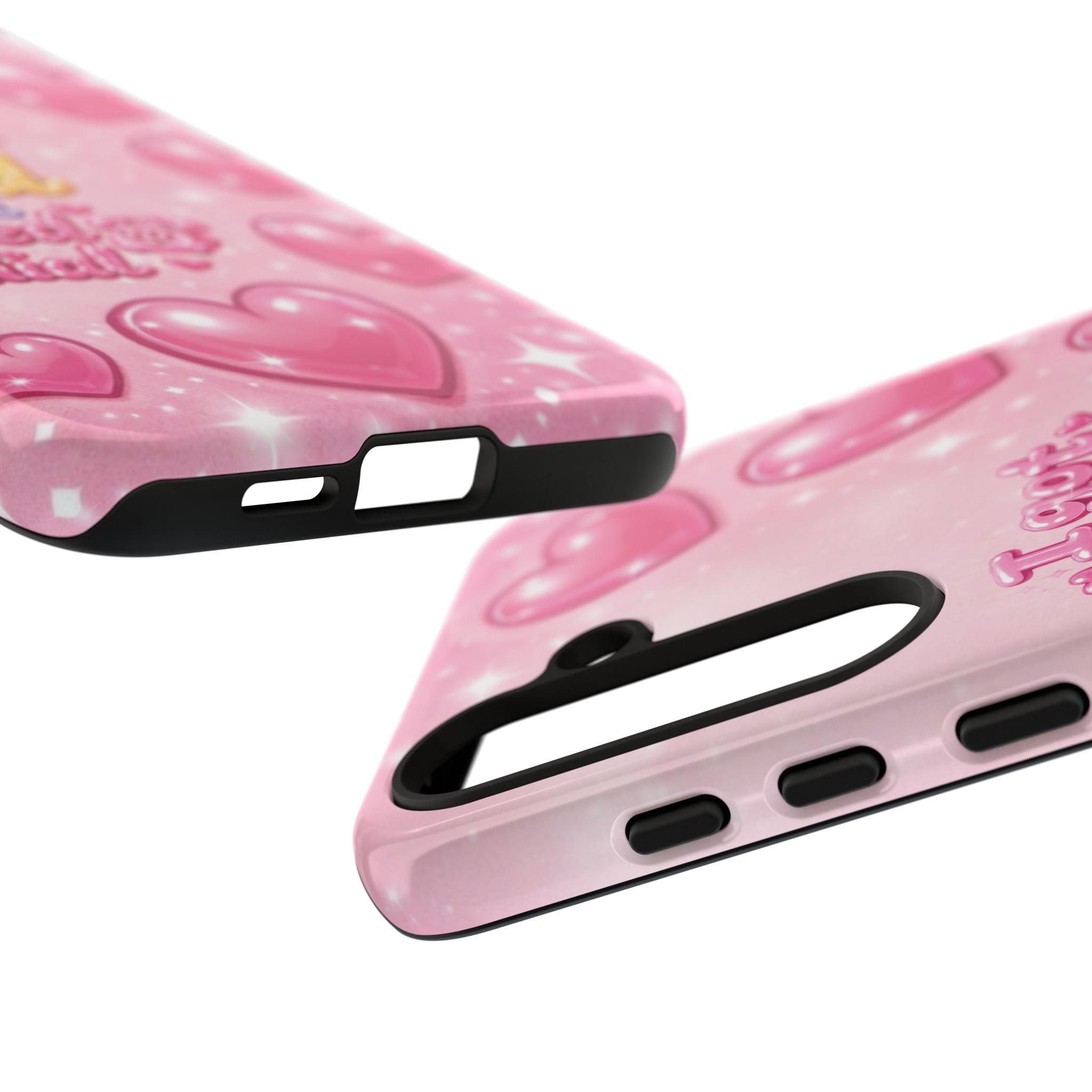Phone Case - "I Got God on Speed Dial" Pink Heart Tough Case