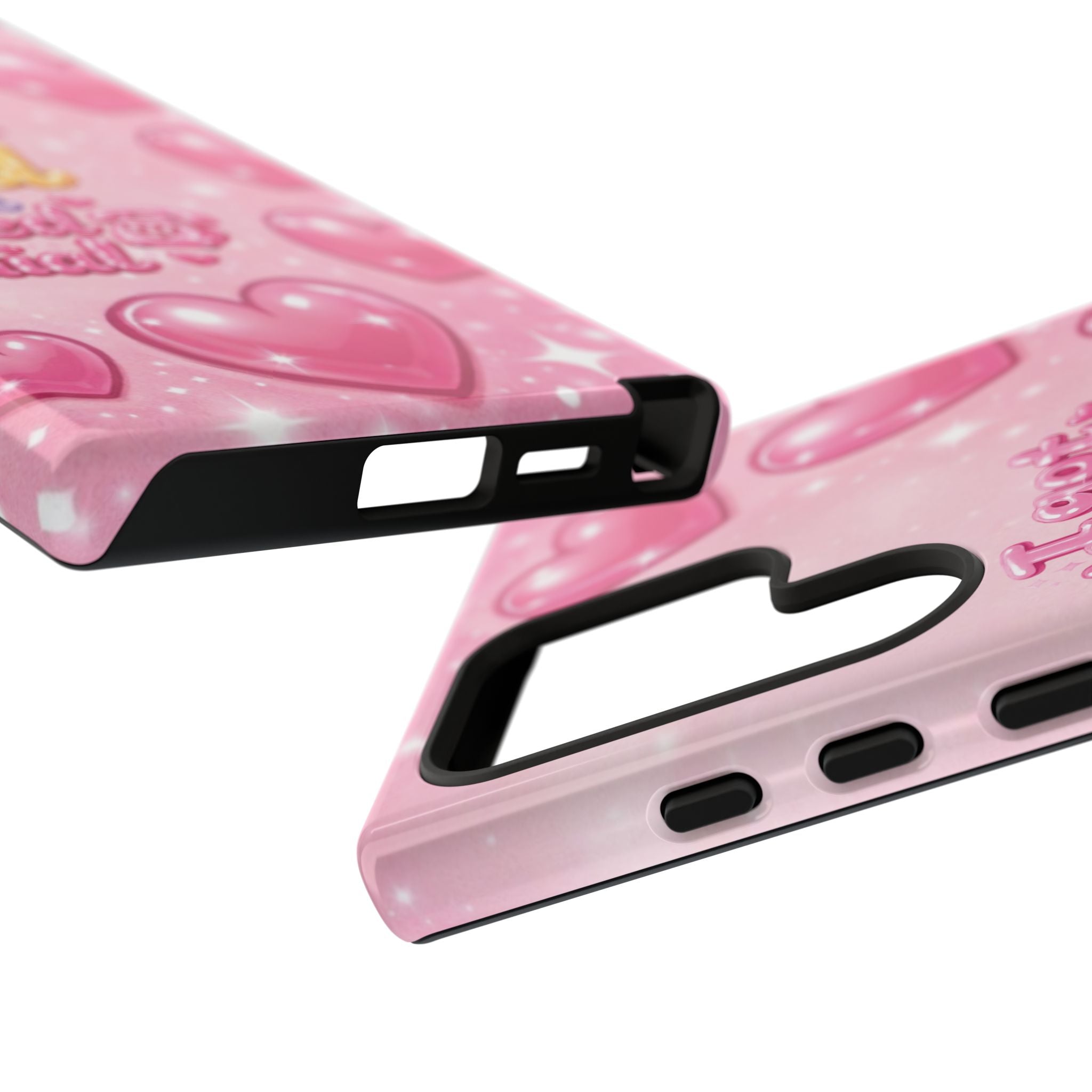 Phone Case - "I Got God on Speed Dial" Pink Heart Tough Case